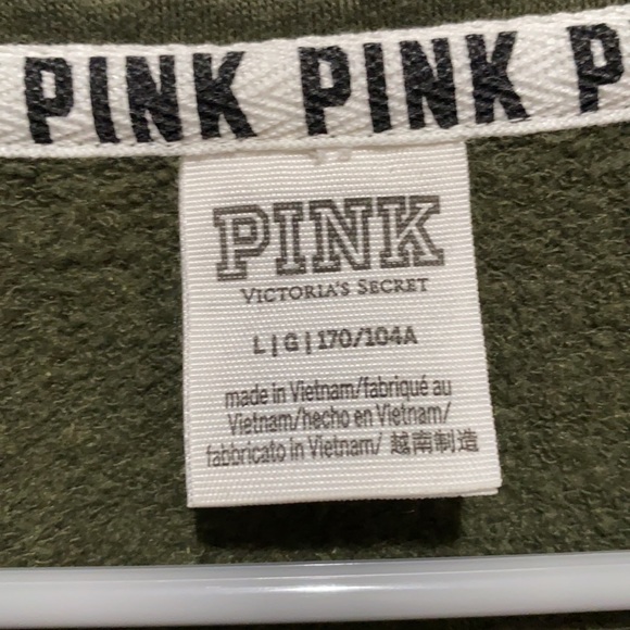 PINK Victoria’s Secret green pullover - Picture 5 of 7